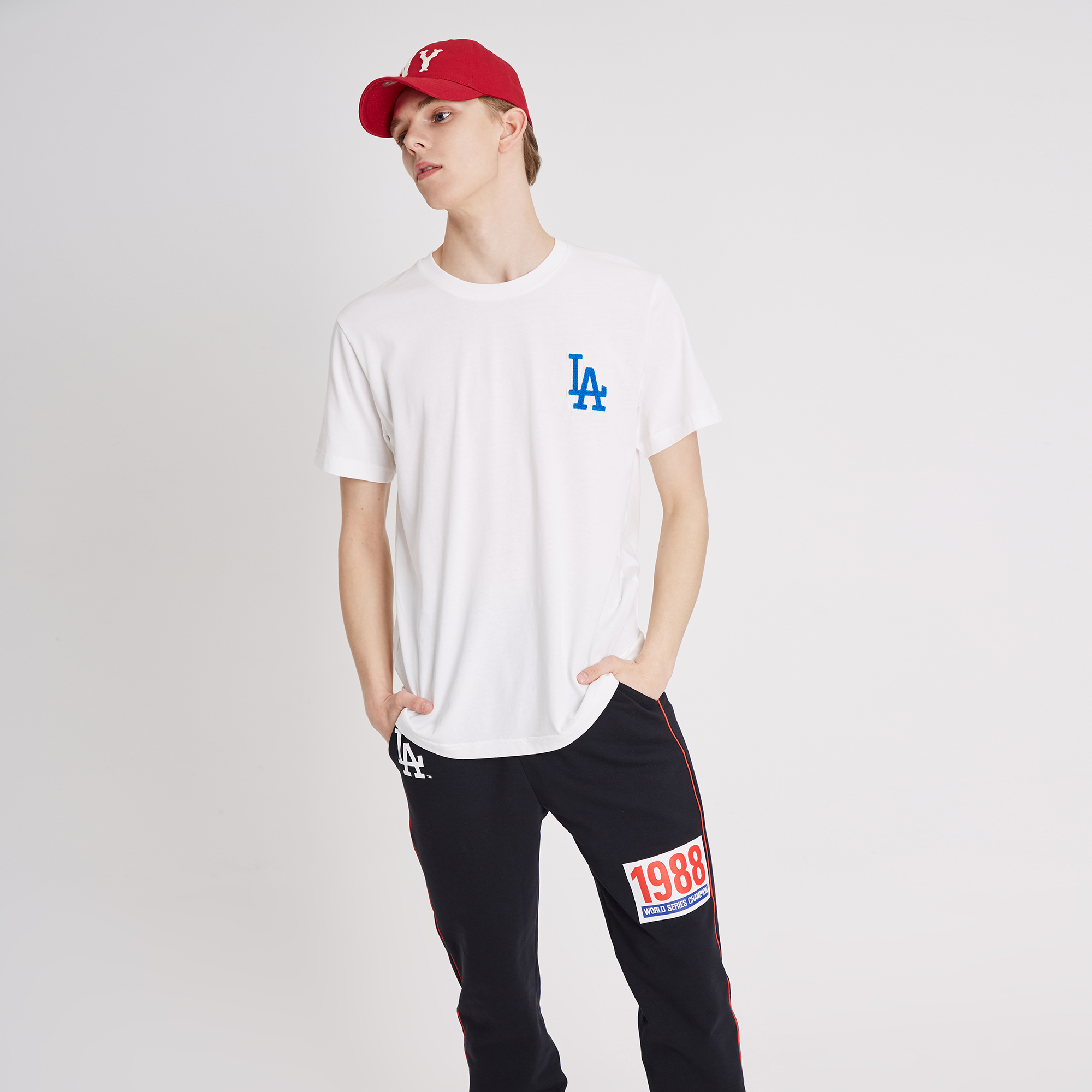 la dodgers basic logo 短袖t恤