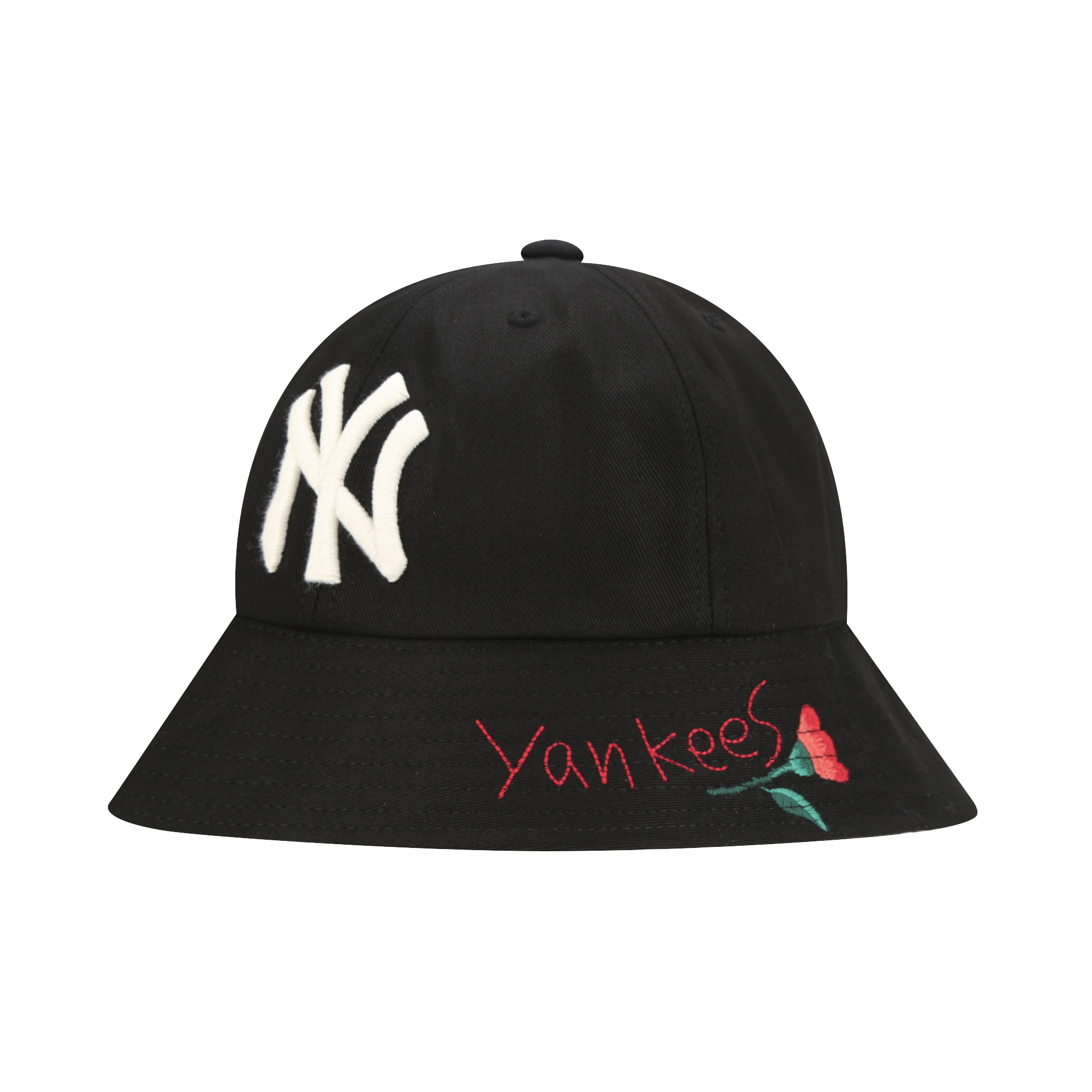 new york yankees rose b 圆顶渔夫帽