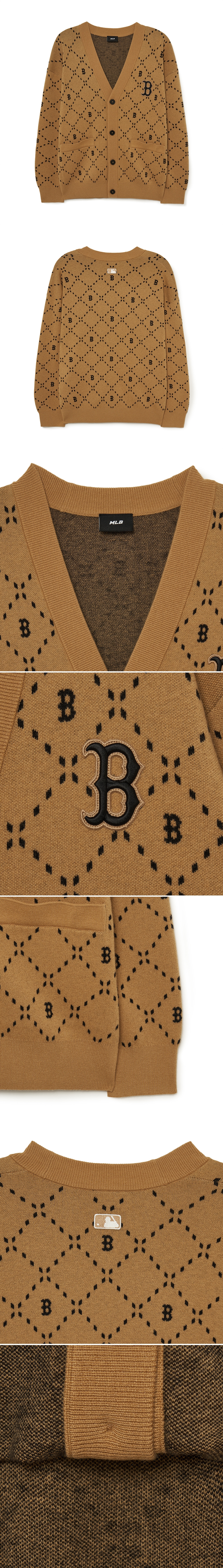 DIA MONOGRAM ALL OVER CARDIGAN BOSTON RED SOX