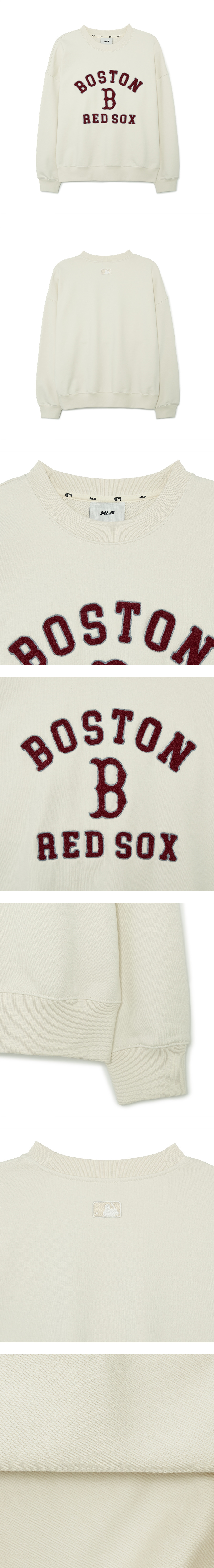 WOMEN'S VARSITY OVER FIT BOSTON RED SOX SWEATSHIRTS