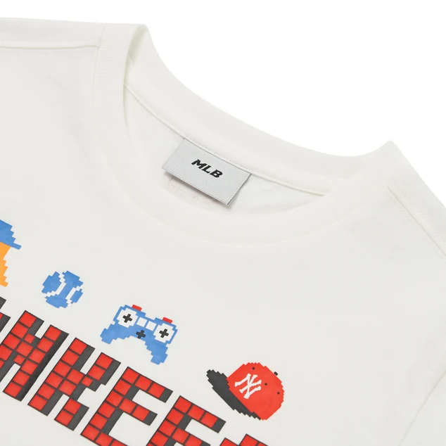 픽셀 로고 아트웍 티셔츠 뉴욕양키스
