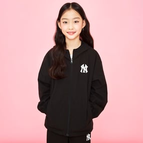 베이직 간절기 후드 바람막이 뉴욕양키스