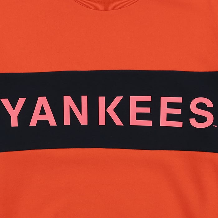 new york yankees 色块儿字母卫衣
