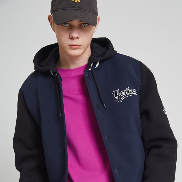 NEW YORK YANKEES AUTHENTIC BICOLOR PADDING MONSTER JACKET | 31JPC3911-50N | MLB NEW YORK YANKEES AUTHENTIC BICOLOR PADDING... 