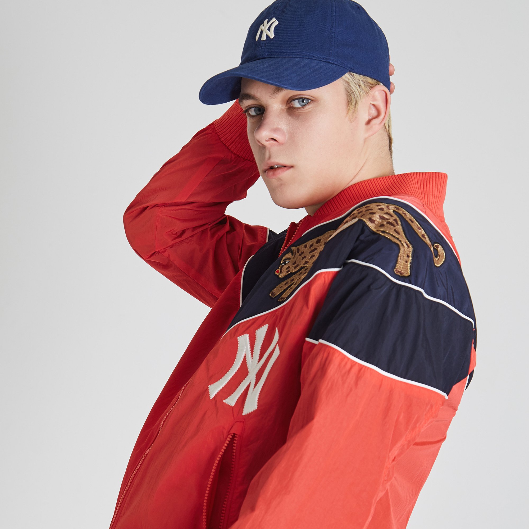 new york yankees 豹子棒球夹克