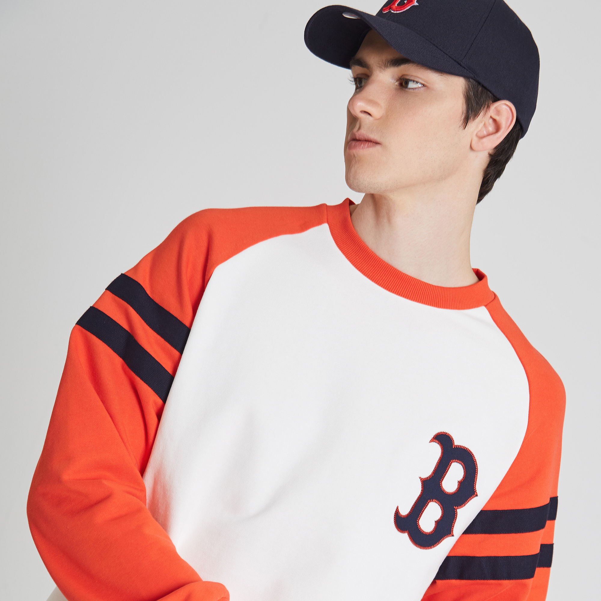 boston red sox signiture logo 袖身配色卫衣