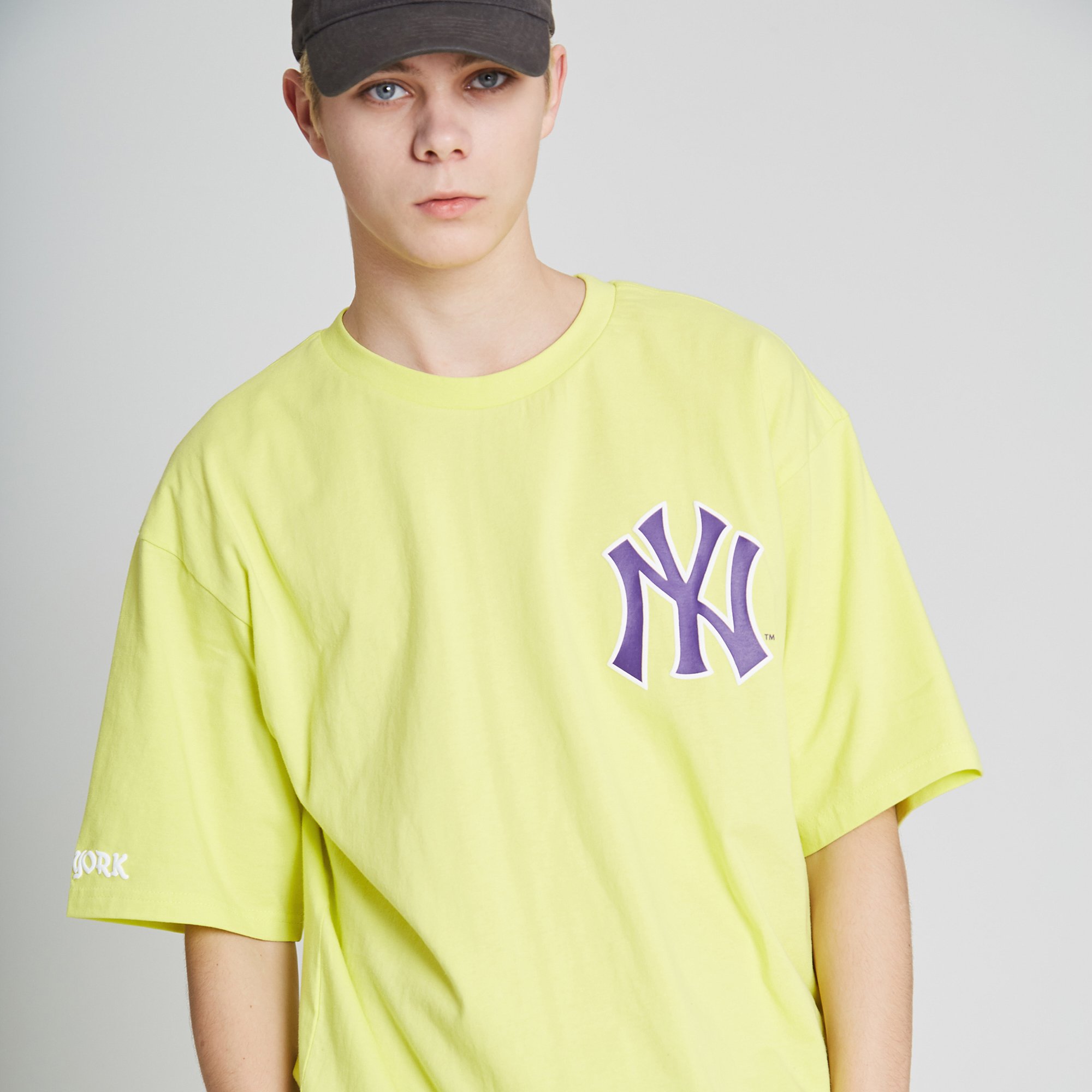 new york yankees 复古大logo短袖t恤