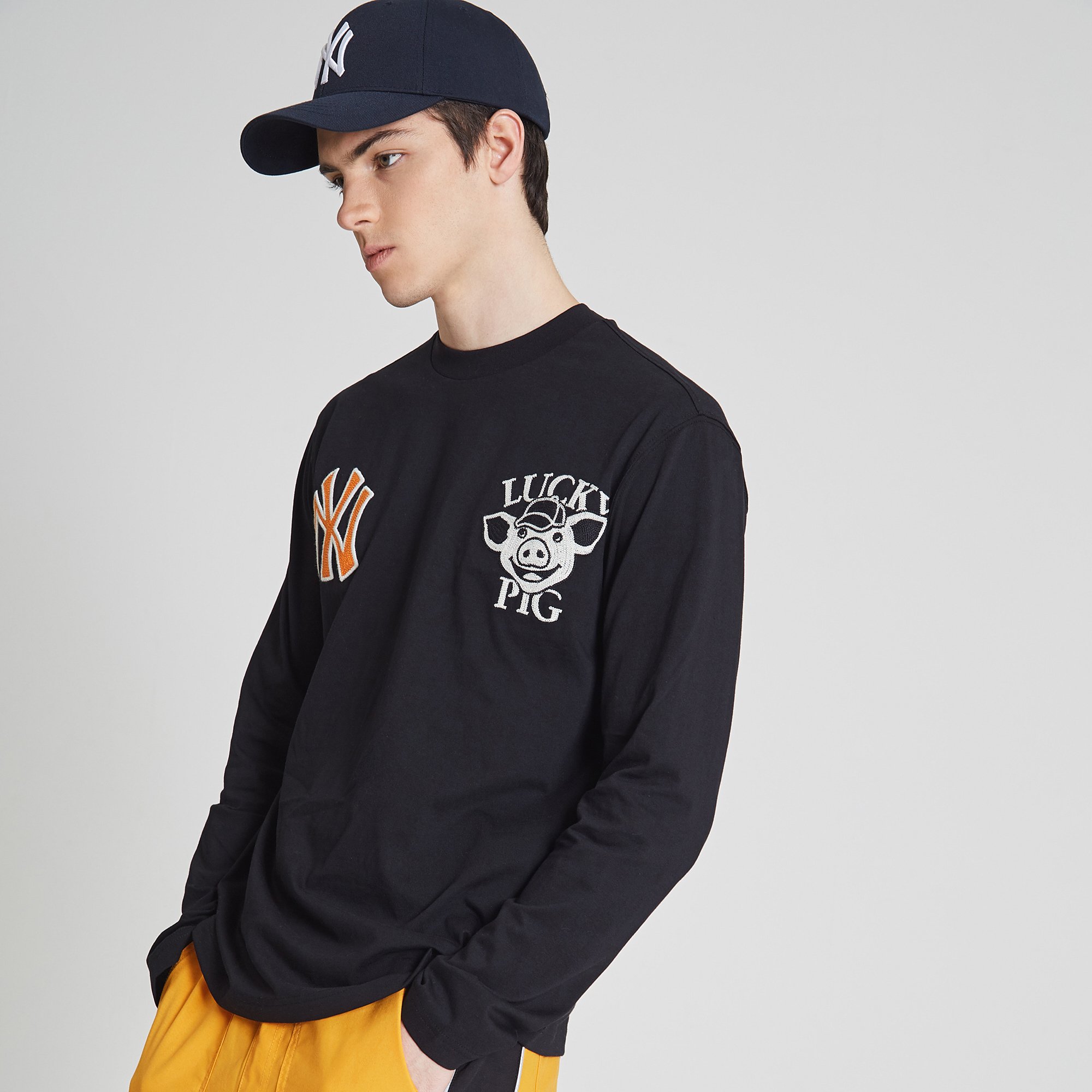 new york yankees lucky pig 长袖t恤