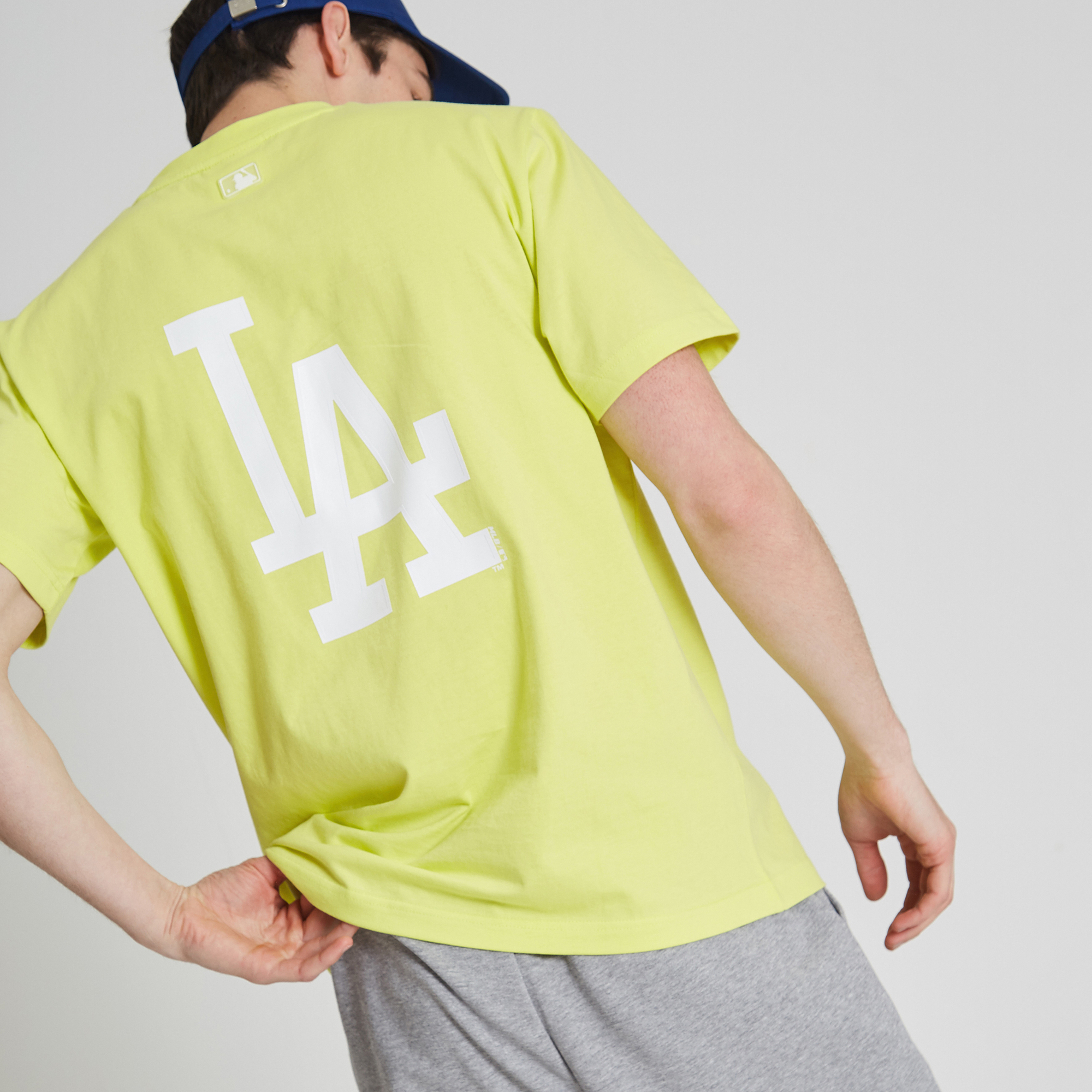 la dodgers popping 大logo短袖t恤