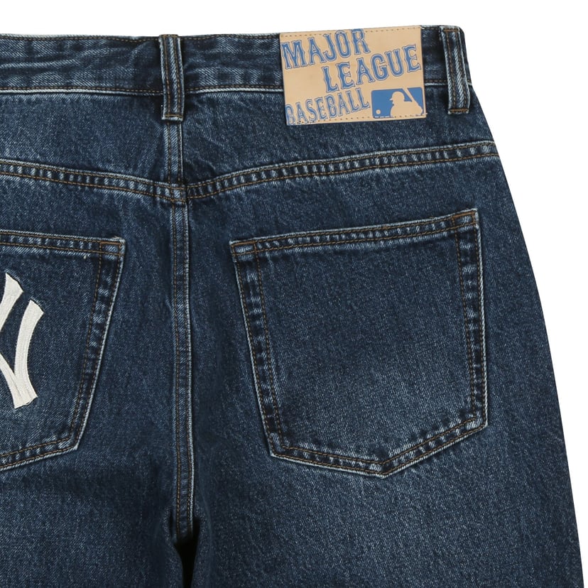 jeans with m on back pocket