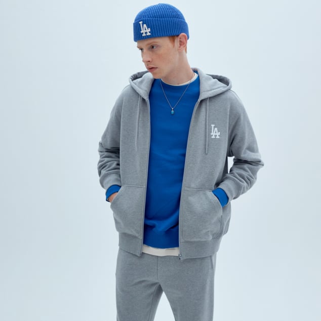 dodgers zip up hoodie