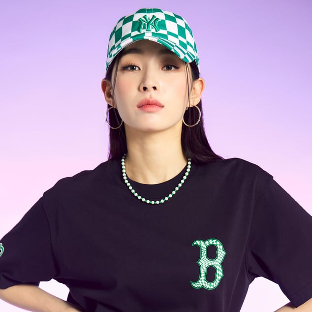 체커보드 언스트럭쳐 볼캡 뉴욕양키스
