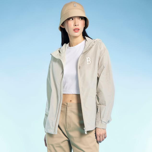 베이직 미디움 로고 레터링 바람막이(홑겹) 보스턴 레드삭스