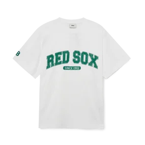 바시티 로고 오버핏 반팔 티셔츠 보스턴 레드삭스