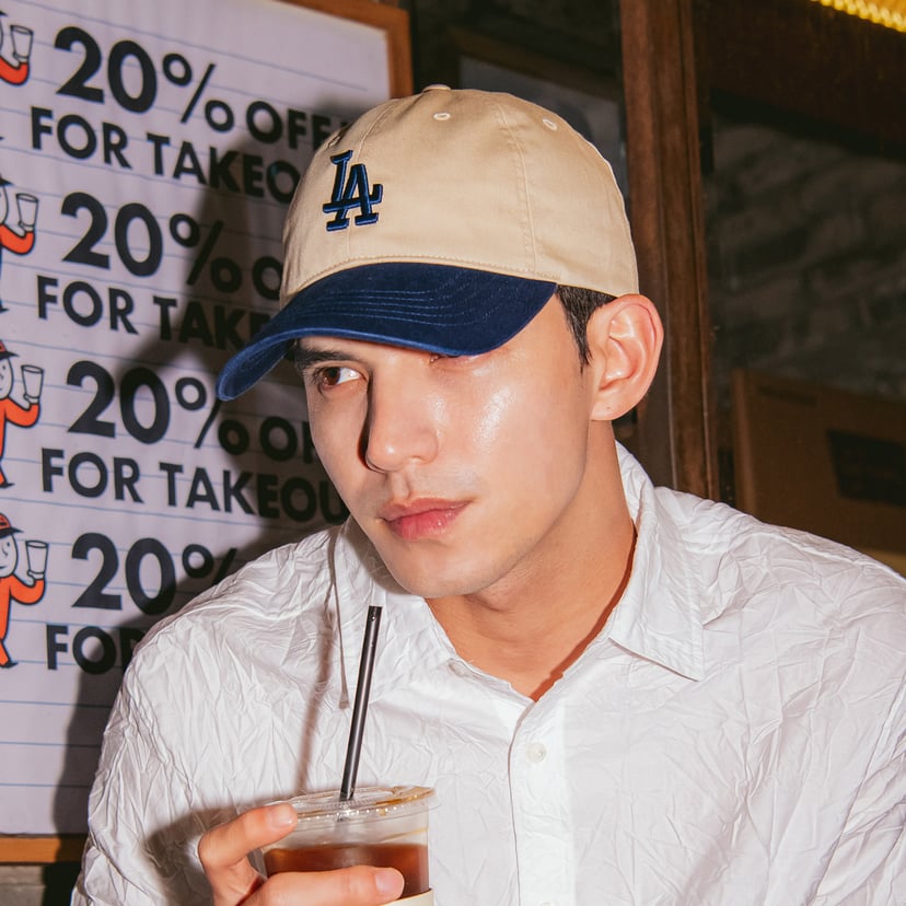 베이직 배색 언스트럭쳐 볼캡 LA다저스