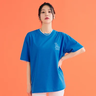 MLB Korea Unisex Street Style Logo T-Shirts (3ATSB0433-07BLS