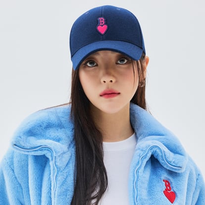 하트 울 스트럭쳐 볼캡 보스턴 레드삭스