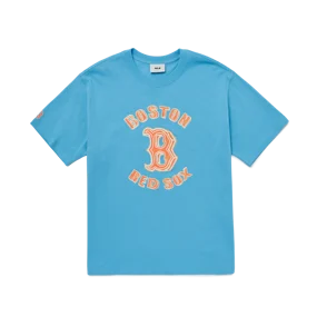 베이직 형광 마카 오버핏 반팔 티셔츠 보스턴 레드삭스