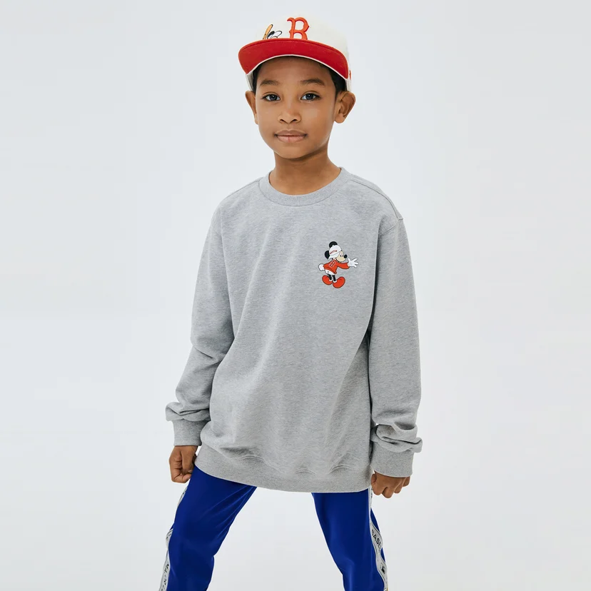 Mlb X Disney ì•ž Mickey Mouse Sweatshirt Boston Red Sox 71mtk1011 43m Mlb