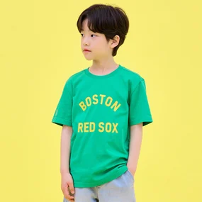 바시티 레터링 티셔츠 보스턴 레드삭스