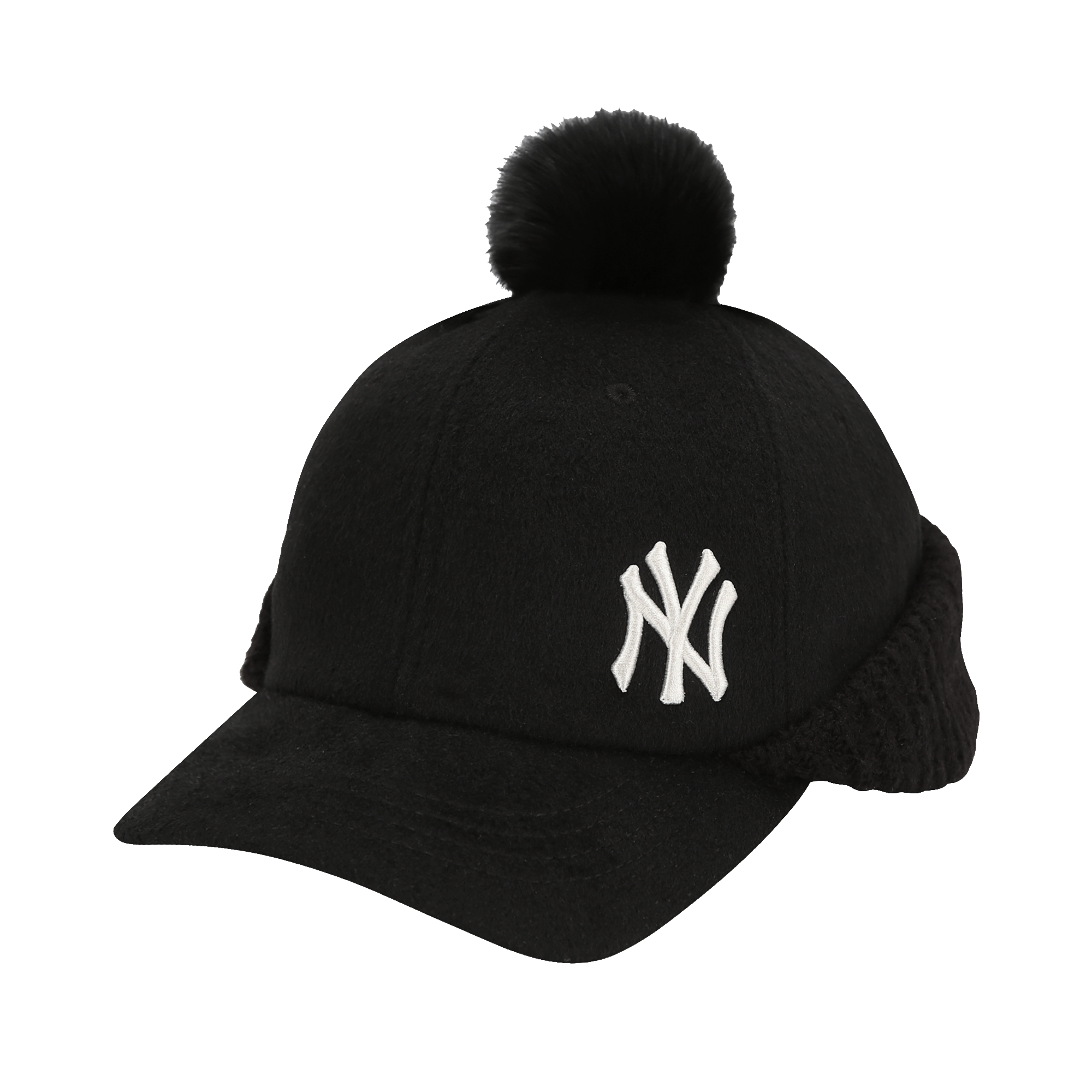 new york yankees 羊毛毛球风雪帽