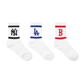 시그니쳐 팀 로고 양말 3족세트 MLB