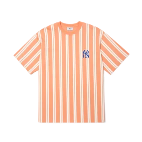 에스닉 스트라이프 메가 오버핏 반팔 티셔츠 뉴욕양키스