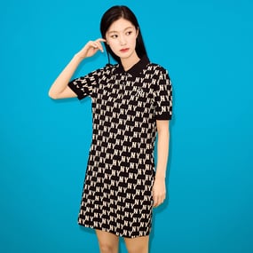 여성 클래식 모노그램 카라 원피스 뉴욕양키스