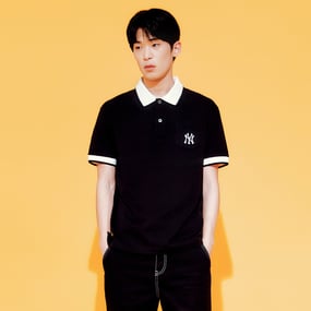 남성 베이직 컴포터블핏 카라 티셔츠 뉴욕양키스