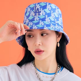 큐브 모노그램 버킷햇 LA다저스