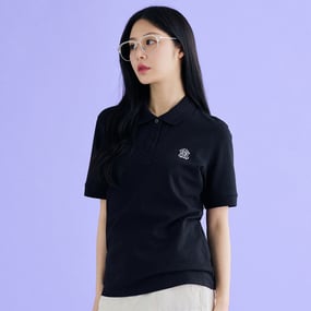 여성 베이직 슬림핏 카라 티셔츠 뉴욕양키스