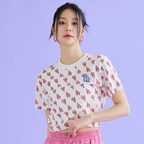 여성 클래식 모노그램 크롭 티셔츠 LA다저스
