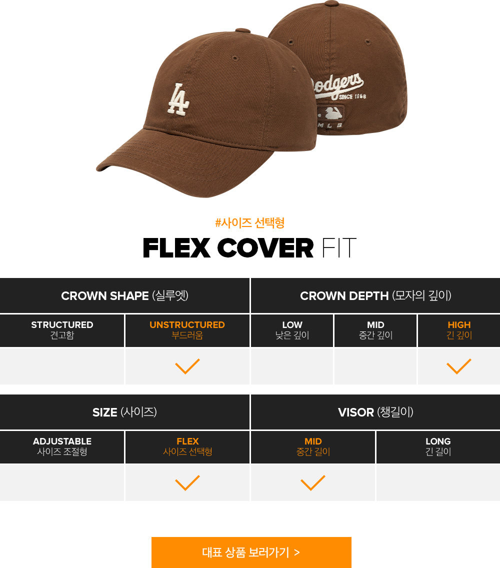 #사이즈 선택형 - FLEX COVER FIT