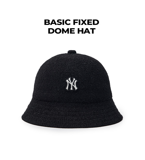 BASIC FIXED DOME HAT - 블랙